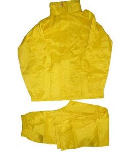 Áo mưa bộ màu vàng 1 lớp chất lượng cao