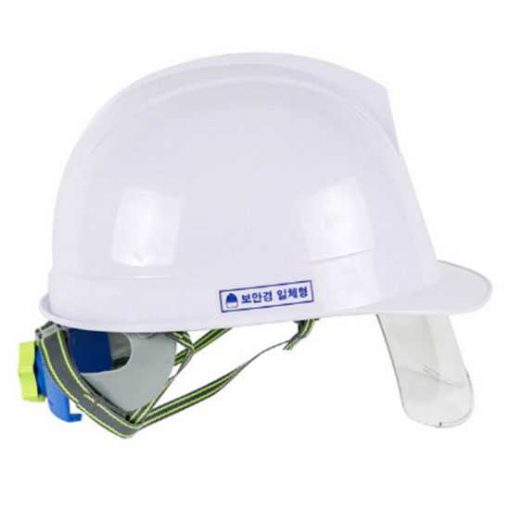 Mũ an toàn Hàn Quốc Kukje màu trắng có kính